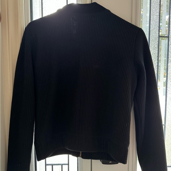 CLUB MONACO black ribbed bomber jackets (size S) - Picture 2 of 5